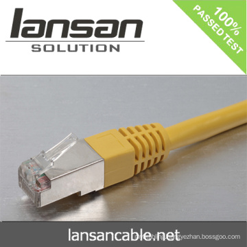 Patch cord with cat7 rj45 plug 50micron inch gold peak performance with fluke test passed